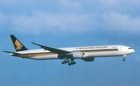 SINGAPORE AIRLINES BOEING 777-300 9V-SYE POSTCARD SINGAPORE AIRLINES BOEING 777-300 9V-SYE POSTCARD