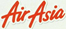 Air Asia sticker - appr. 12 cm x 4 cm Air Asia sticker - appr. 12 cm x 4 cm