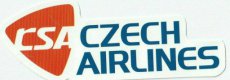 CSA Czech Airlines sticker - 10cm x 3cm CSA Czech Airlines sticker - 10cm x 3cm