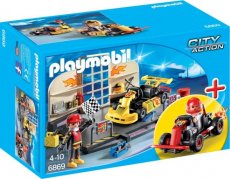 Playmobil City Action 6869 - StarterSet Gokart-Wer Playmobil City Action 6869 - StarterSet Gokart-Werkstatt