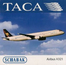 Taca Airbus A321 1/600 scale model Schabak Taca Airbus A321 1/600 scale model Schabak
