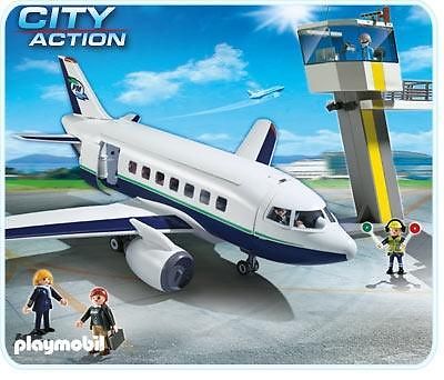 playmobil city action airplane