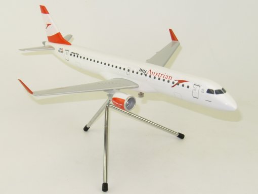 Austrian Airlines Embraer 195 1 100 Scale Desk Model Long Prosper