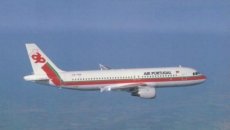 Airline issue postcard - TAP Air Portugal Airbus A320