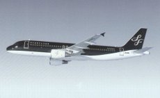 Airline issue postcard - Starflyer - Japan Airbus A320