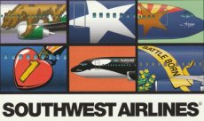 Airline issue postcard - Southwest Airlines B737 Airline issue postcard - Southwest Airlines Boeing 737