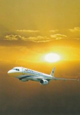 Airline issue postcard - MAI Myanmar Airways International - Airbus A320