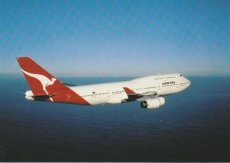 Airline issue postcard - Qantas Airways Boeing 747 Airline issue postcard - Qantas Airways Boeing 747-400