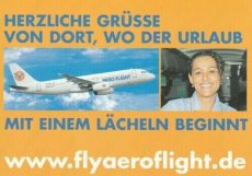 Airline issue postcard - Aero Flight Airbus A320-- Airline issue postcard - Aero Flight Airbus A320