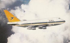Airline issue postcard - SAA South African Airways Boeing 747SP