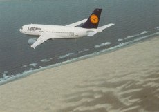 Airline issue postcard - Lufthansa Airbus A310-300