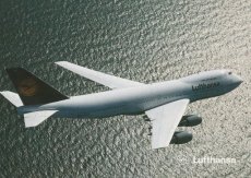 Airline issue postcard - Lufthansa Boeing 747-200- Airline issue postcard - Lufthansa Boeing 747-200
