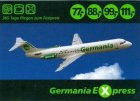 Airline issue postcard - Germania Express Fokker 100