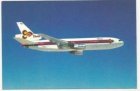 Airline issue postcard - Thai Airways International DC-10-30 'minor corner wear'