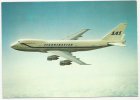 AIRLINE ISSUE POSTCARD - SAS BOEING 747 AIRLINE ISSUE POSTCARD - SAS SCANDINAVIAN AIRLINES BOEING 747