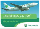 Airline issue postcard - Germania Boeing 737
