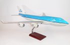 KLM Boeing 747-400 1/100 scale desk model new