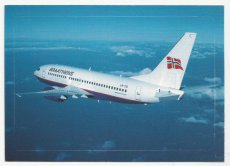 Airline issue postcard - Braathens Safe Boeing 737
