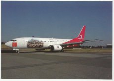 Airline issue postcard - Travel Service B737-800