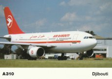 Airline Airbus issue postcard - Air Djibouti Airbu Airline Airbus issue postcard - Air Djibouti Airbus A310