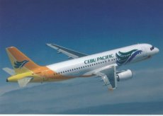 Airline Airbus issue postcard - Cebu Pacific Air Airbus A320