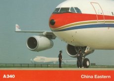 Airline Airbus issue postcard - China Eastern A340 Airline Airbus issue postcard - China Eastern Airlines Airbus A340