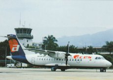 Airline issue postcard - ACES Colombia ATR-42 Airline issue postcard - ACES Colombia ATR-42