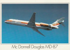 Airline issue postcard - Aero Lloyd MD-87