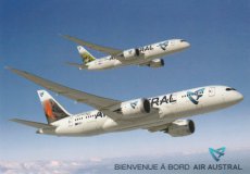 Airline issue postcard - Air Austral Boeing 787-8