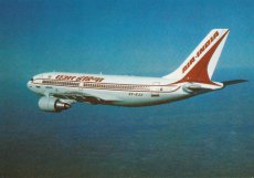 Airline issue postcard - Air India Airbus A310