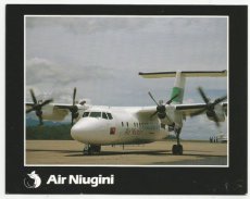 Airline issue postcard - Air Niugini Dash 7