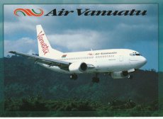 Airline issue postcard - Air Vanuatu Boeing 737 Airline issue postcard - Air Vanuatu Boeing 737-300