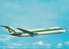 Airline issue postcard - Alitalia DC-9-30