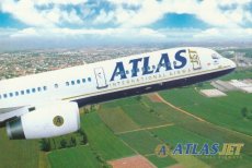 Airline issue postcard - Atlasjet International Airways Boeing 757