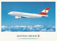 Airline issue postcard - Austrian Airlines Airbus A310