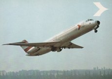 Airline issue postcard - Austrian Airlines DC-9-32
