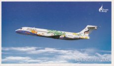 Airline issue postcard - Bangkok Airways B717-200 Airline issue postcard - Bangkok Airways Boeing 717-200