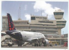 Airline issue postcard - Brussels Airlines Airbus A319