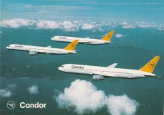 Airline issue postcard - Condor Boeing 757 & 767 Airline issue postcard - Condor Boeing 757 & Boeing 767