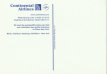 Airline issue postcard - Continental Airlines Boei Airline issue postcard - Continental Airlines Boeing 777