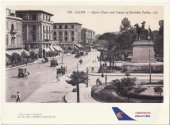 Airline issue postcard - Egyptair - Cairo Opera Airline issue postcard - Egyptair - Cairo Opera Place & Ibrahim Pacha Statue