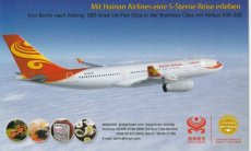 Airline issue postcard - Hainan Airlines A330 Airline issue postcard - Hainan Airlines Airbus A330