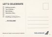 Airline issue postcard - Icelandair Boeing 757 - L Airline issue postcard - Icelandair Boeing 757 - Let's Celebrate