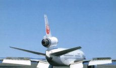 Airline issue postcard - JAL Japan Airlines DC-10-40 flaps