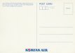 Airline issue postcard - Korean Air Boeing 747-300 Airline issue postcard - Korean Air Boeing 747-300