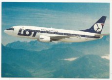 Airline issue postcard - LOT Polish Airlines Boeing 737-300