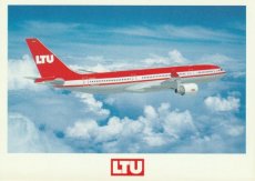 Airline issue postcard - LTU Airbus A330-200