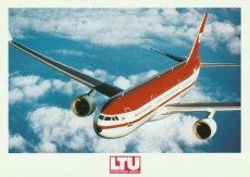 Airline issue postcard - LTU Airbus A330-300