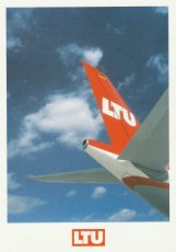 Airline issue postcard - LTU Airbus A330 tail Airline issue postcard - LTU Airbus A330 tail