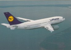Airline issue postcard - Lufthansa Airbus A310-300 Airline issue postcard - Lufthansa Airbus A310-300